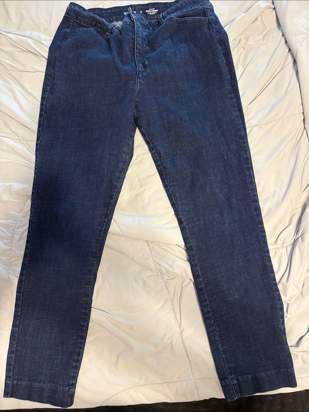 Old Navy Dark Blue Straight-Leg Women's Jeans